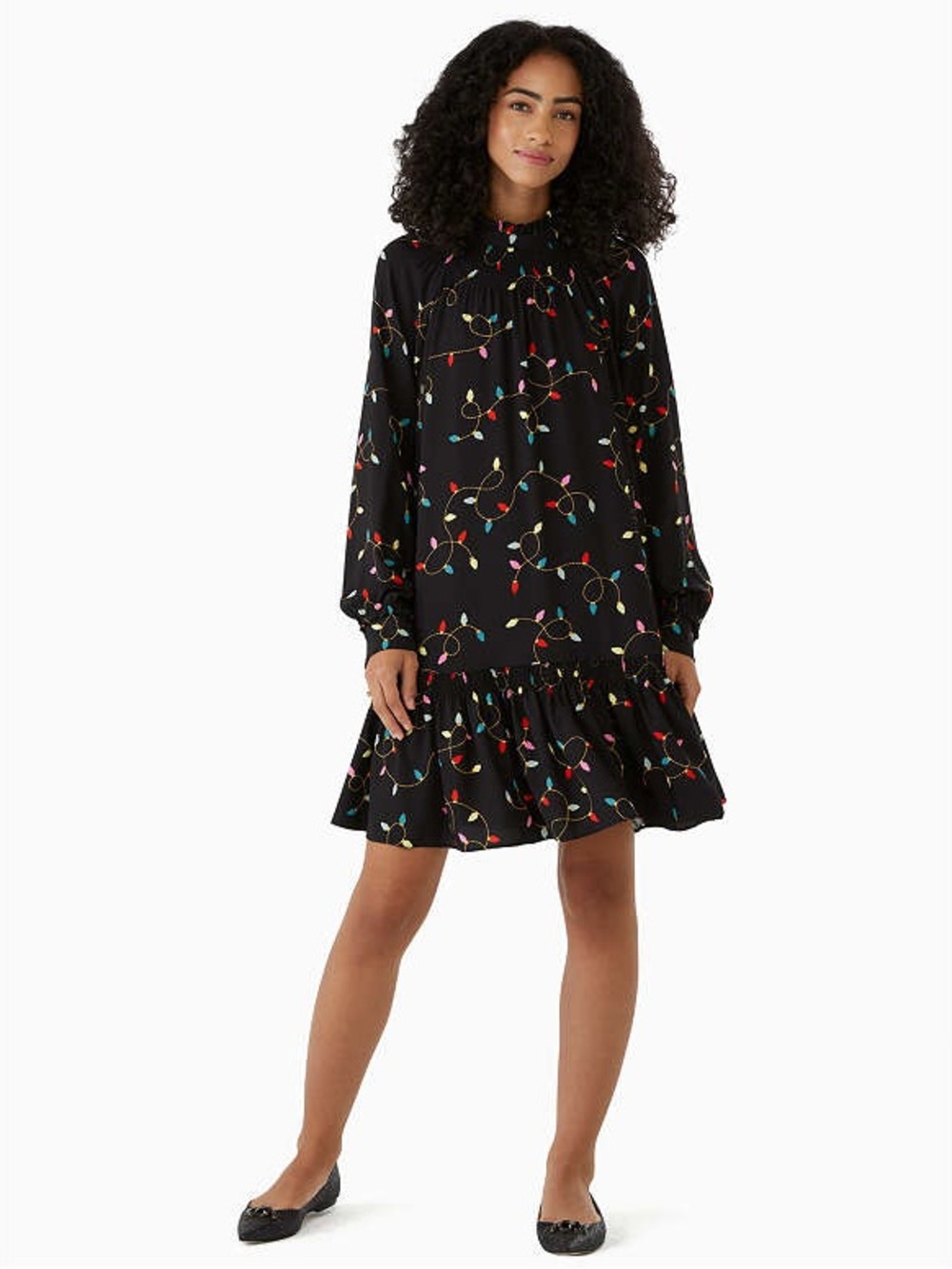 Kate Spade String Lights Holiday Shift Dress